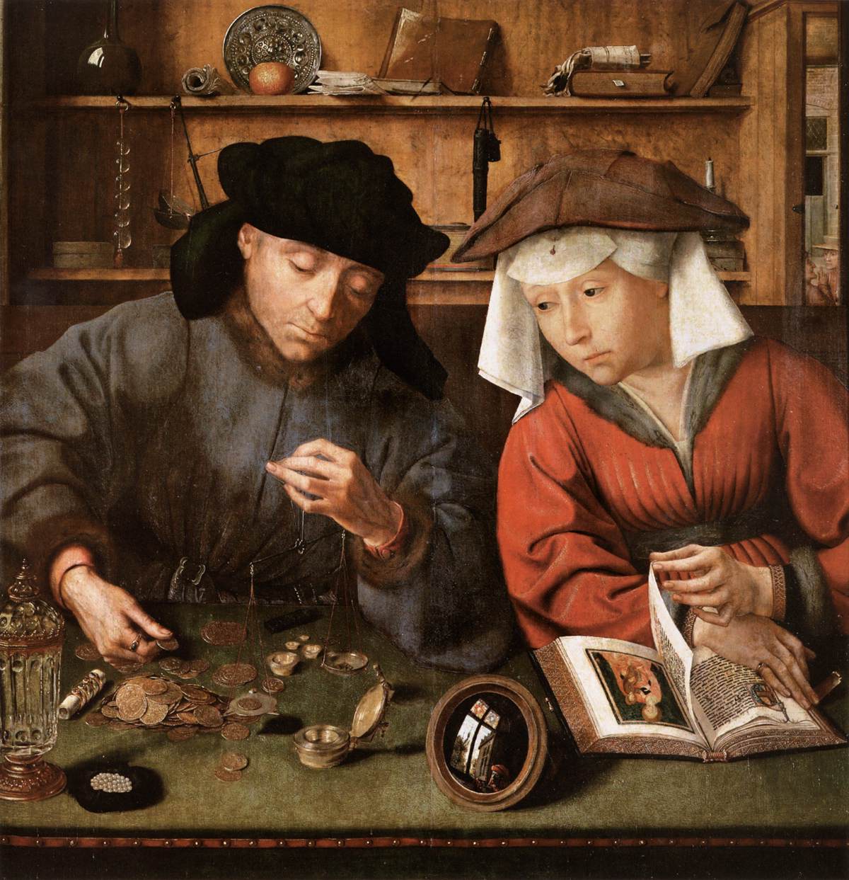 Quentin Matsys — El prestamista y su mujer (1514)