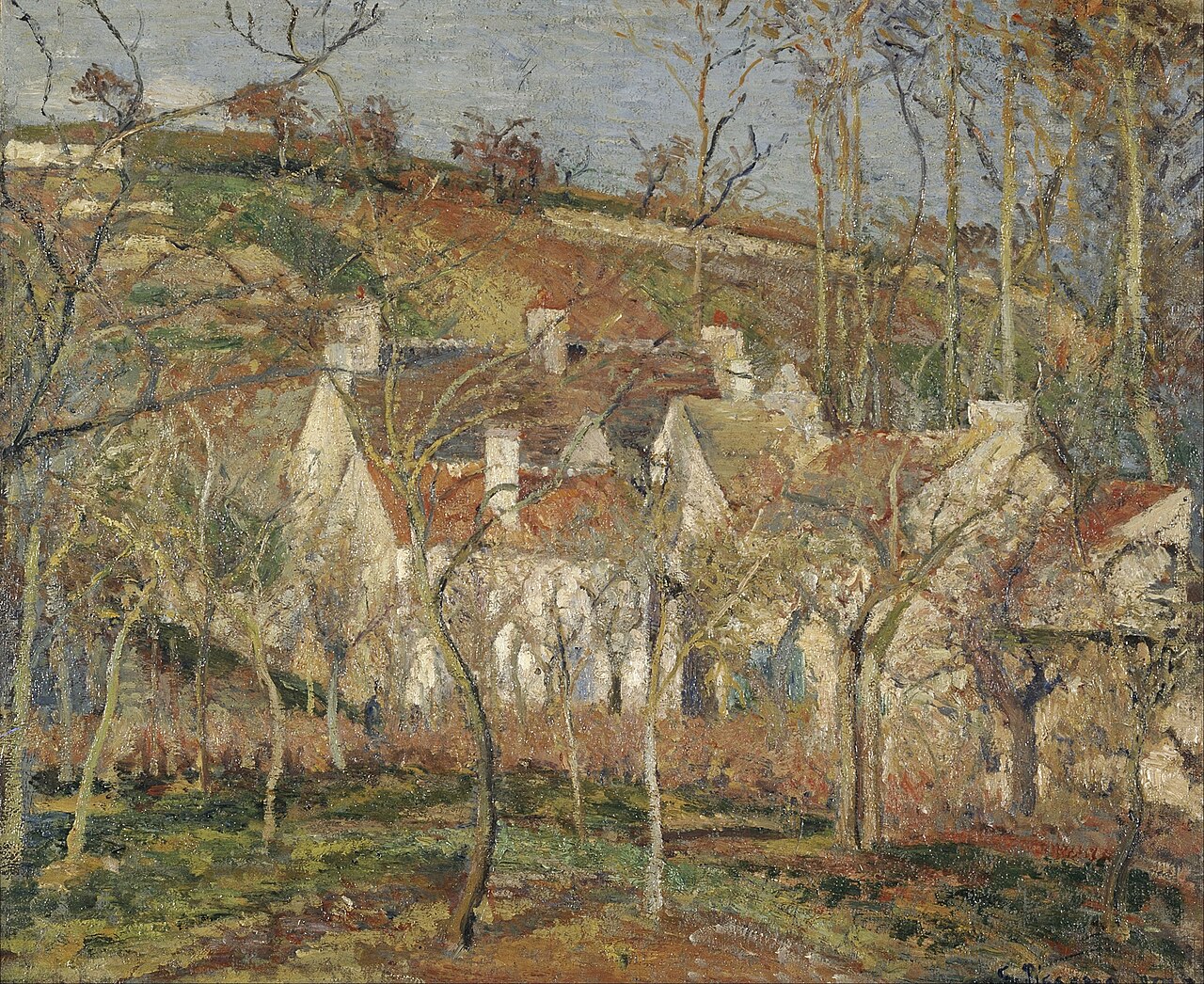 Camille Pissarro — Tejados rojos (1877)